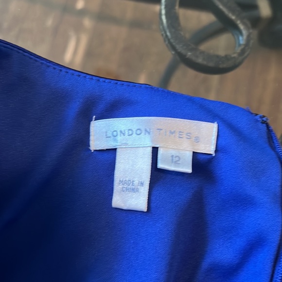 London Times Cobalt Blue Dress - Picture 7 of 8